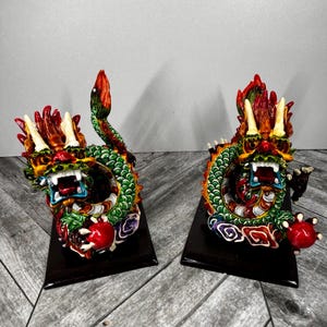 Juego de dos dragones celestiales del feng shui chino España