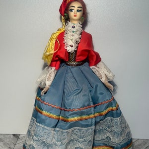 Traditional greek amalia doll