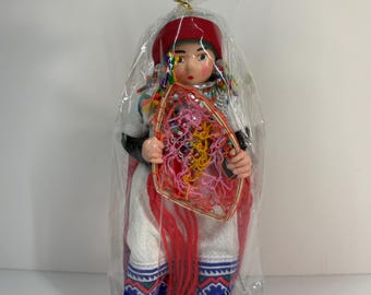 ヴィンテージのタイのアカ族人形：色鮮やかな民族人形2体セット - Etsy