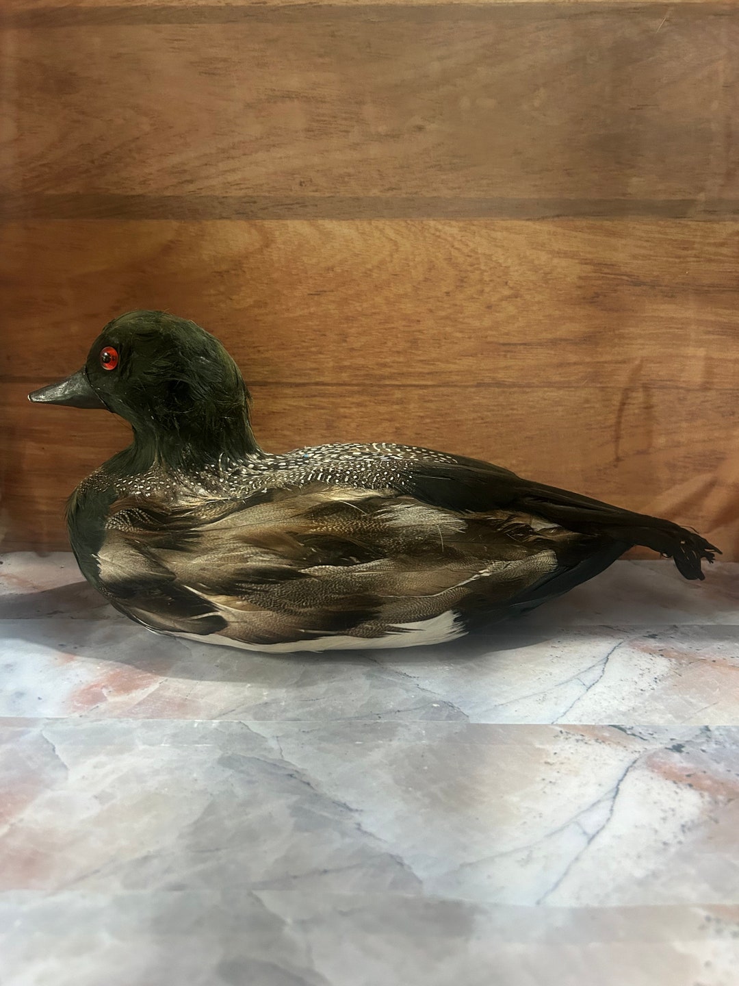 Duck Decoy, Real Feathers Etsy