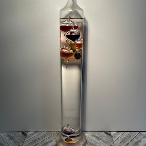 Galileo thermometer 37cm tall