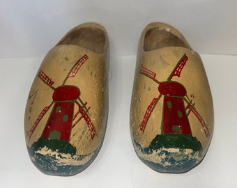 Handmade wooden clogs.Made in holland 1944