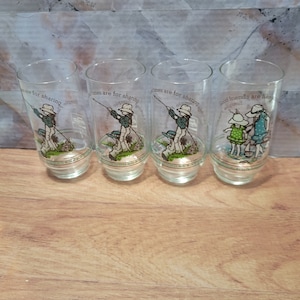 Holly Hobbie Coca-Cola glasses set of four