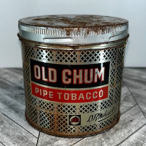 Old chum pipe tobacco tin