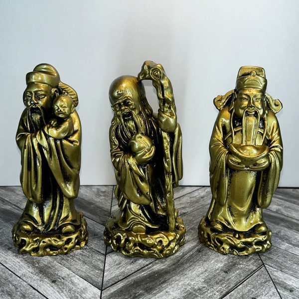 Feng shui fuk luk sau diety figures