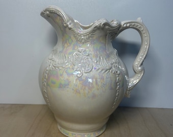 Vintage opalescent arnels pitcher