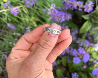 You are "LOVED" Ring