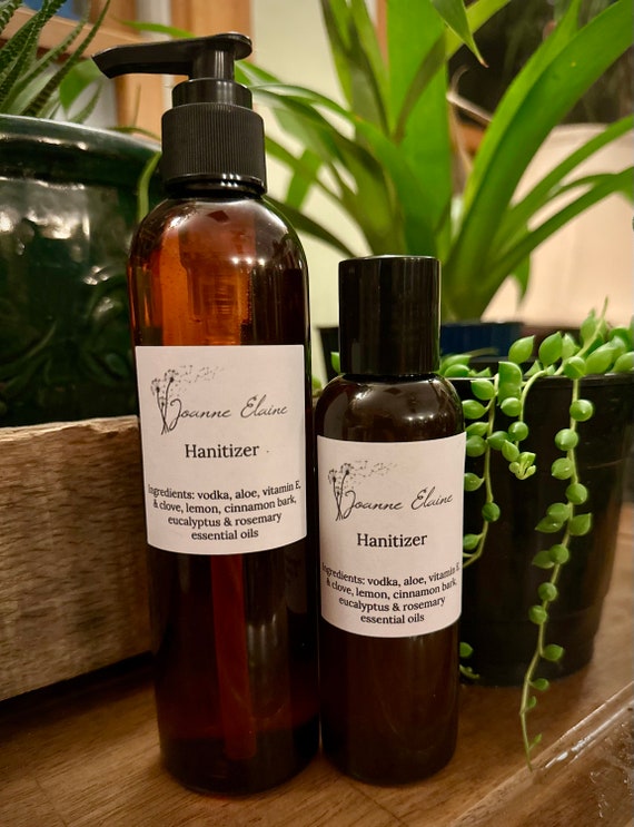 All Natural Hand Sanitizer, Rubbing Alcohol Free