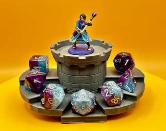 Miniature and Dice display