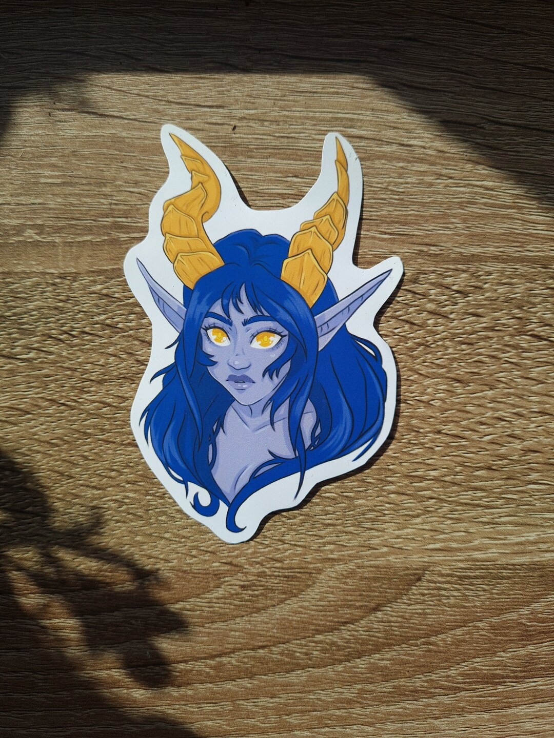 Blue Elf Sticker - Vinyl Matte Sticker - Waterproof - Etsy