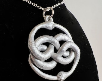 Auryn Amulet Necklace (Silver) - Neverending Story Silver Pendent - Atreyu’s Charm Inspired Jewelry