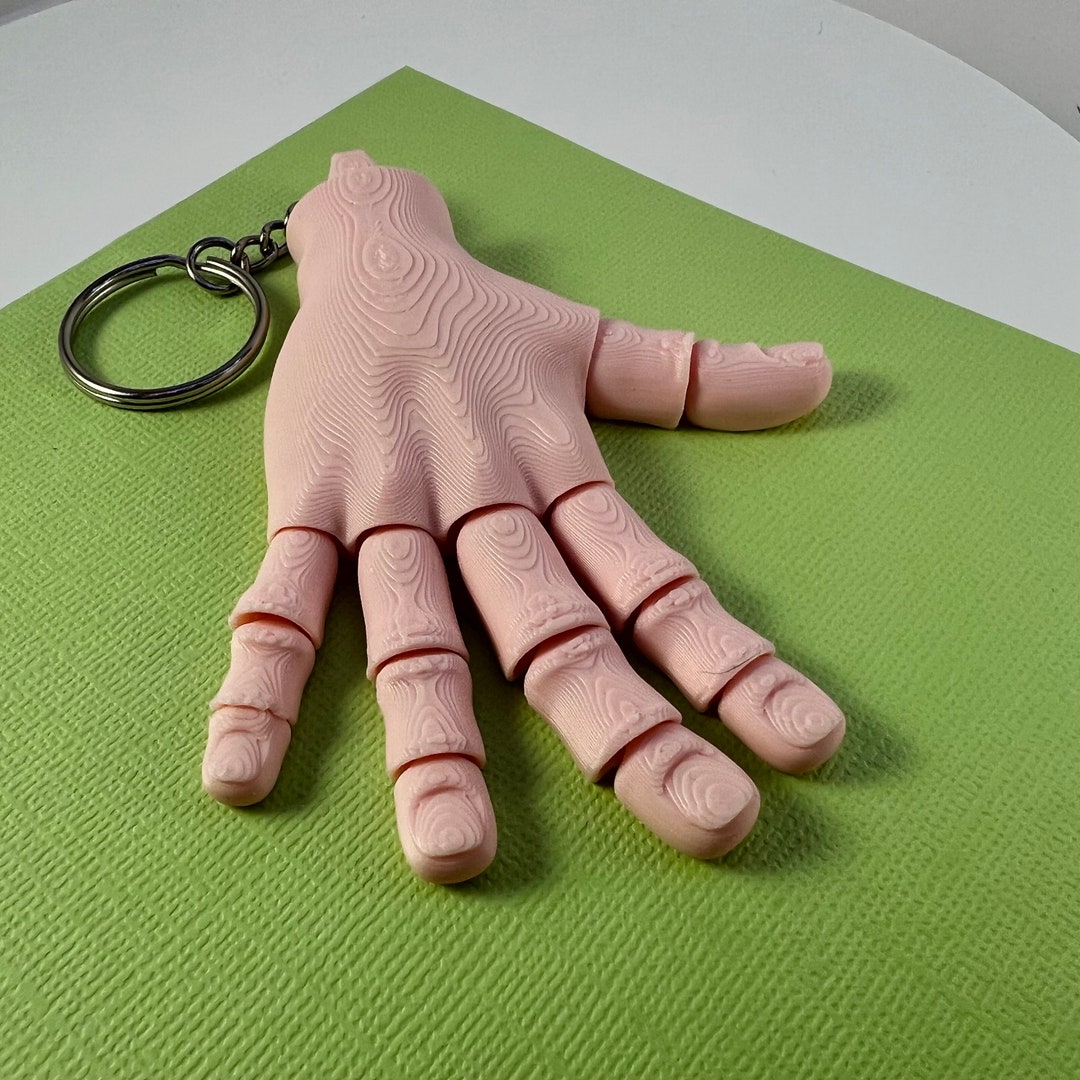 Articulated Hand Keychain Unique Fun Quirky and Whimsical Etsy