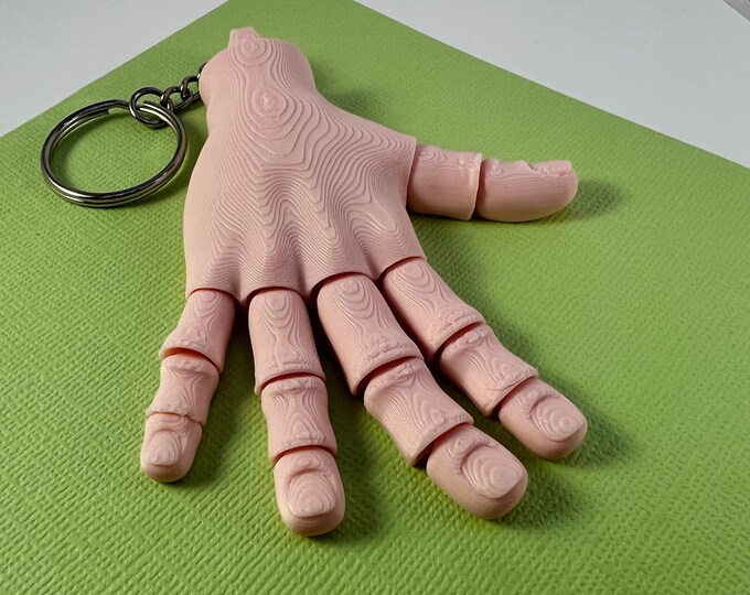 Articulated Hand Keychain Unique Fun Quirky and Whimsical Etsy