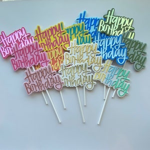 Cupcake Toppers HBD