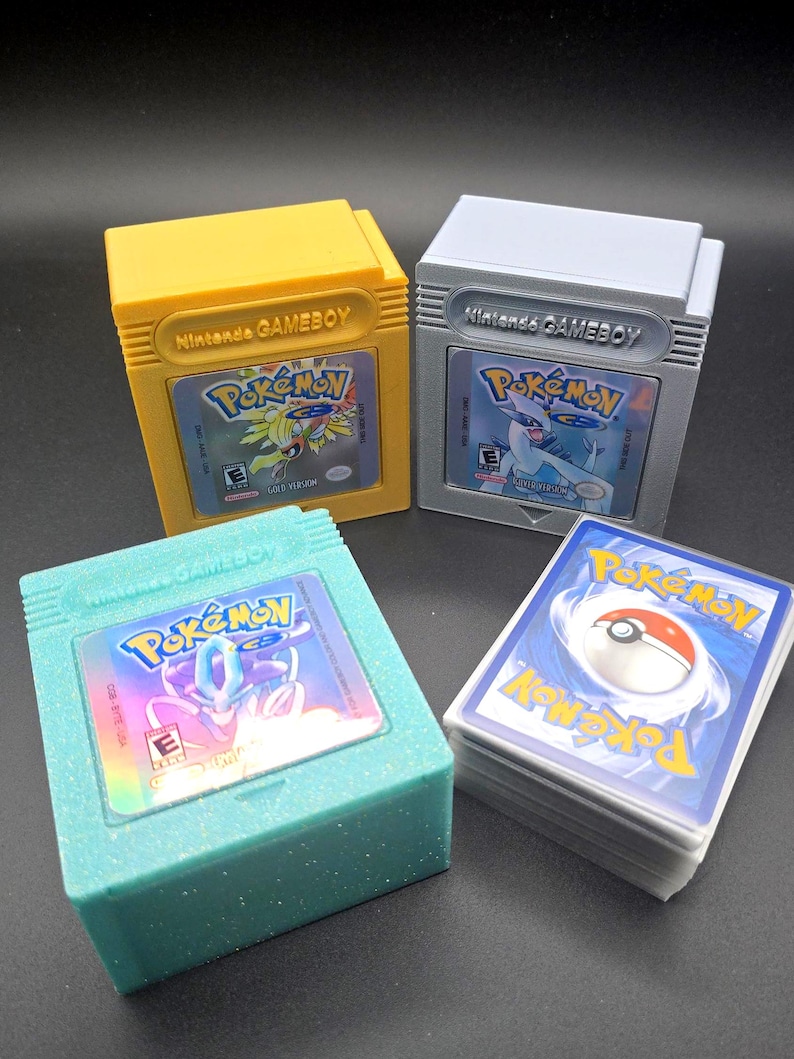 Caja de barajas Pokémon de segunda generación: TCG y almacenamiento de carga superior (grande, mediana y pequeña) imagen 8