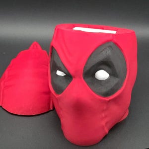 Deadpool Head Deck Box - Rangement pour cartes Merc With a Mouth - Rangement TCG imprimé en 3D pour MTG