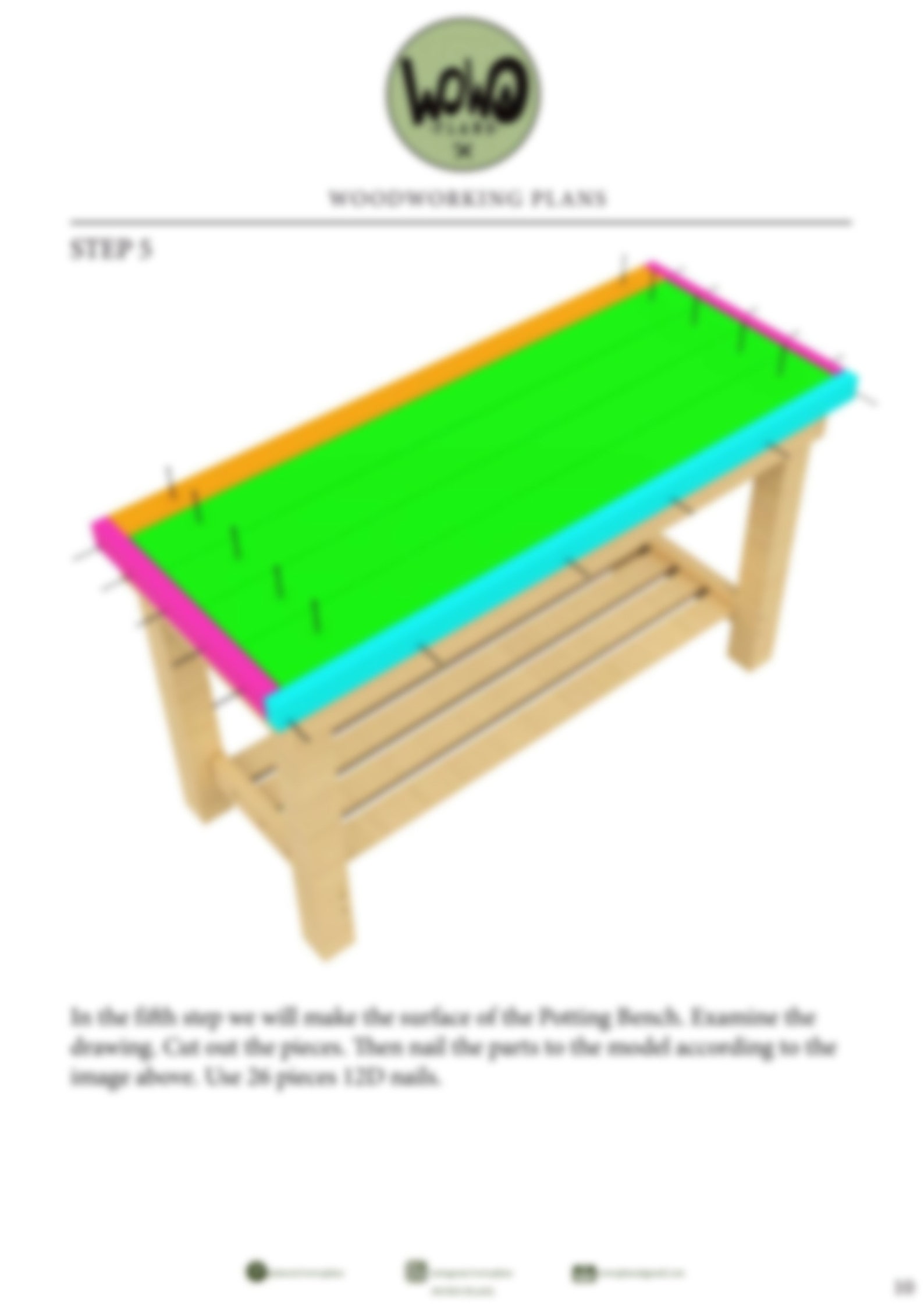 Potting Bench Digital Plan | Outdoor Potting Bench Build Plan, Garden ...
