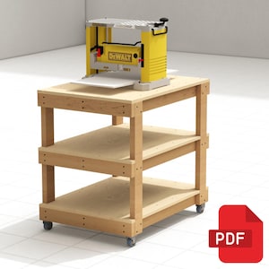 Rolling Workbench with Storage | Workbench Plans - Digital Download