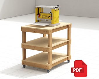 Rolling Workbench with Storage | Workbench Plans - Digital Download