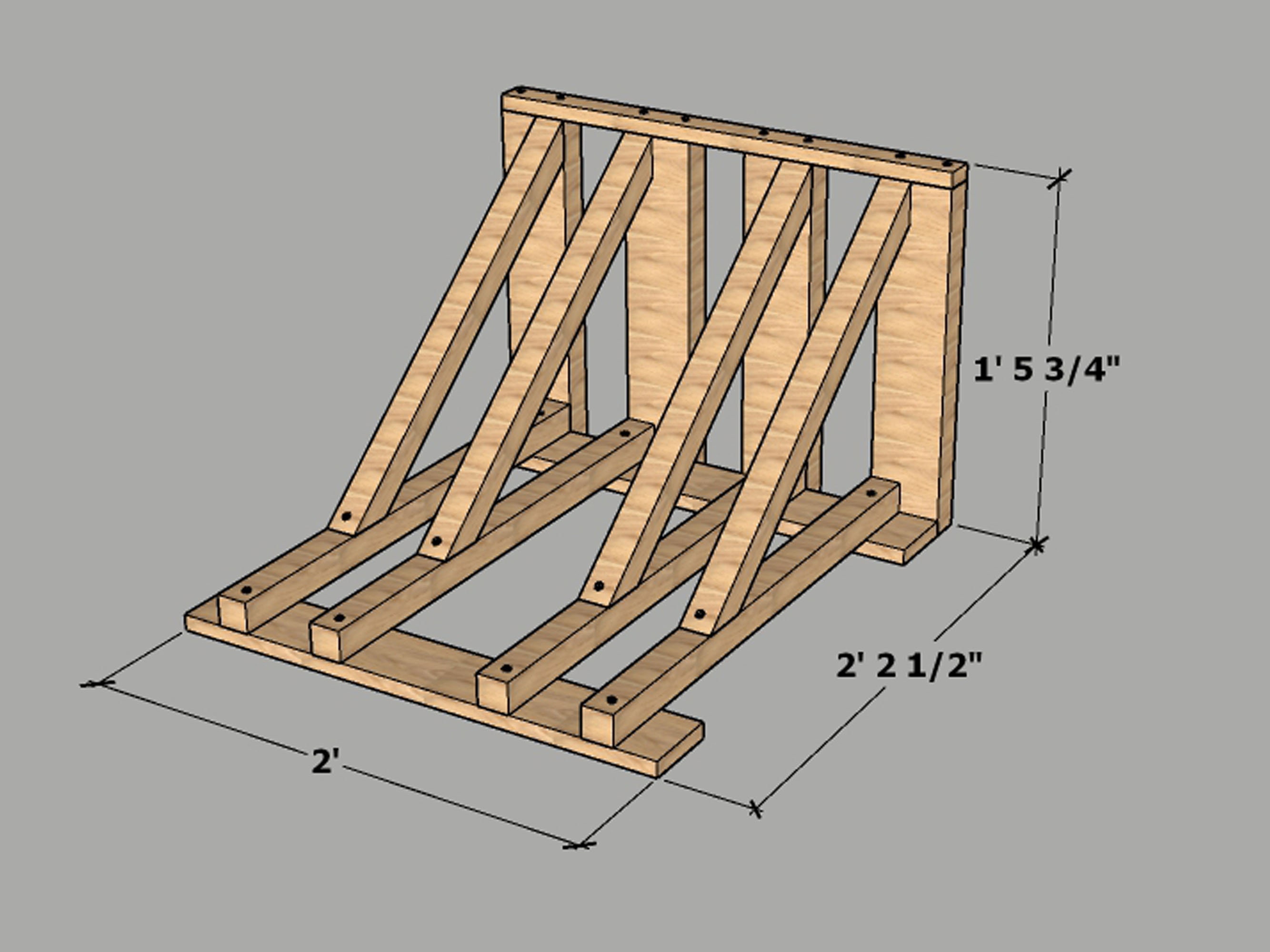 Bike Rack Flow Chart DIY Bike Rack Plans | Build Your Own Bicycle Storage Solution | Instant ...
