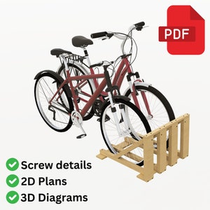 DIY Bike Rack Plans | Build Your Own Bicycle Storage Solution | Instant PDF Download