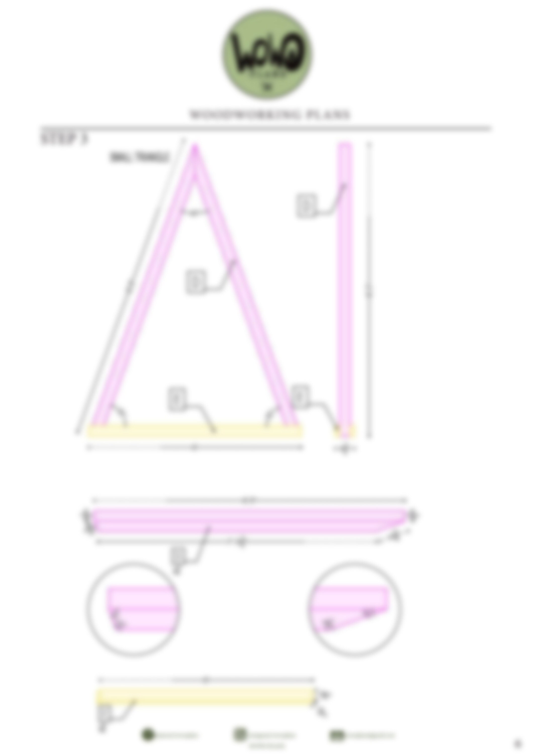 Biuda Triangle Triangle Arch Building Plans - Triangle Wedding Arbor Build ...