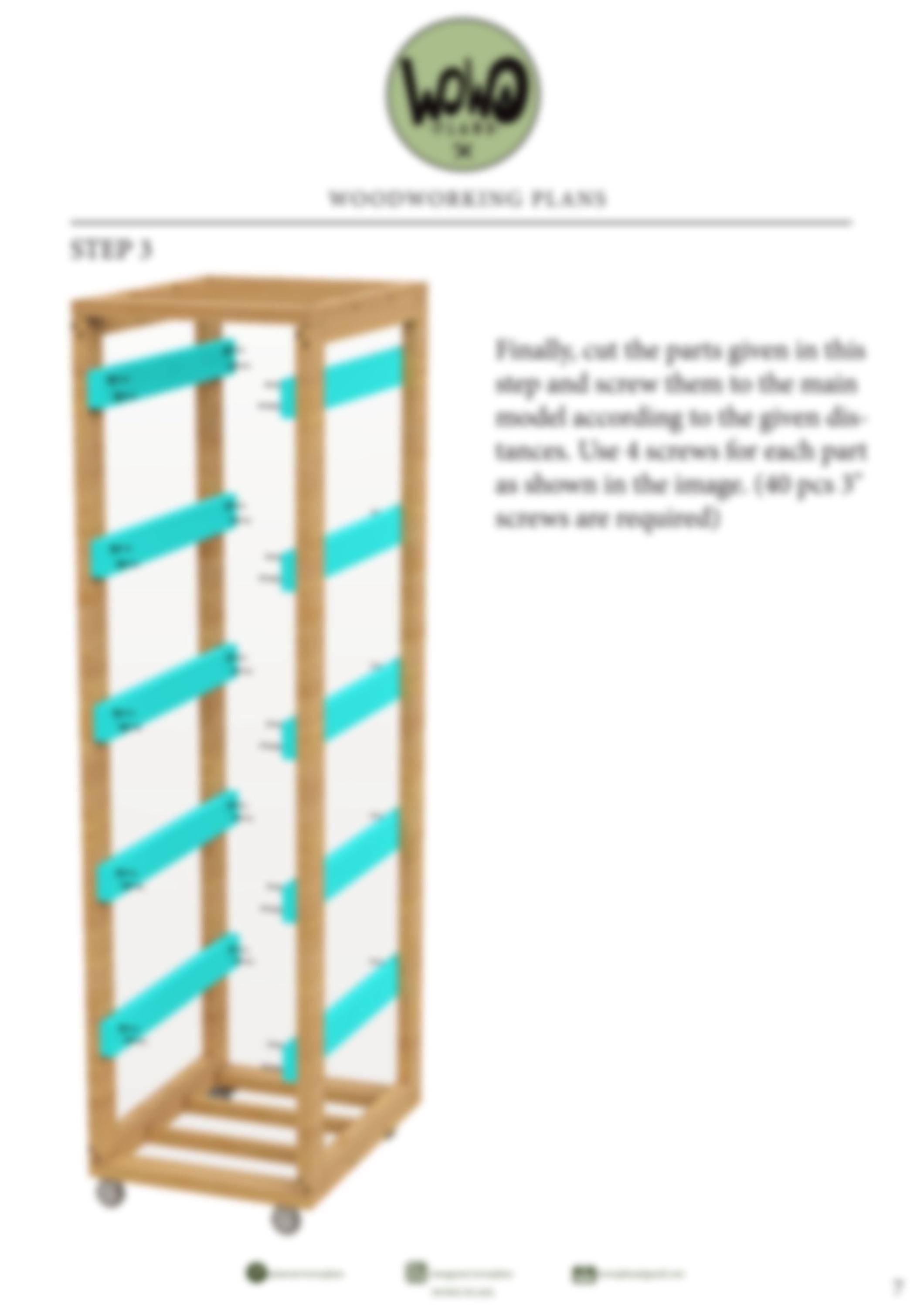 Rolling Garage Storage Rack Plans | 1x5 Garage Storage | 27 Gallon Tote ...