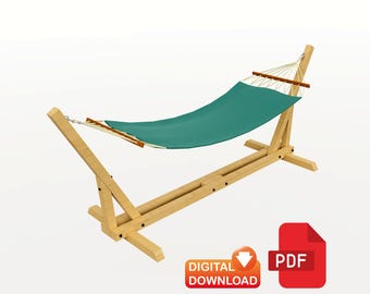 Hammock Stand Build Plans | DIY Wooden Hammock Stand | PDF Download