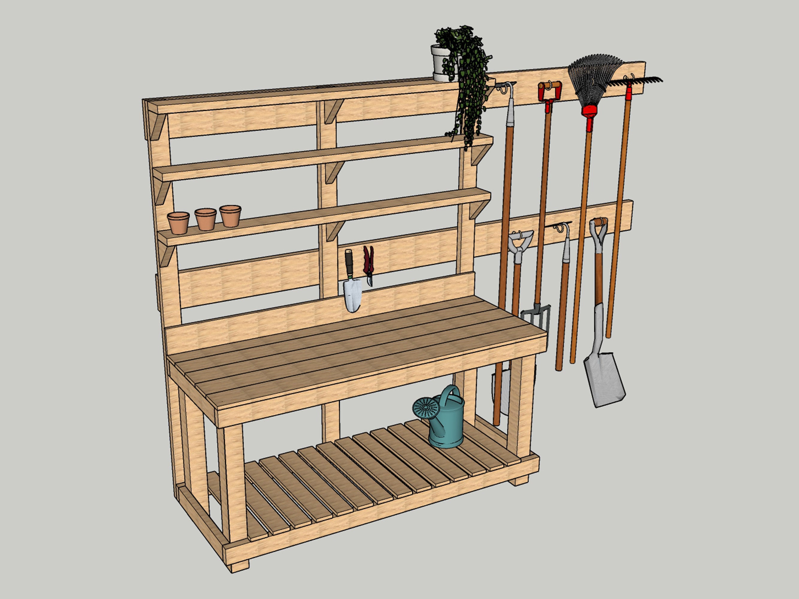 Planos para banco de macetas / Planos para banco de macetas DIY / Fácil de  hacer y descarga instantánea en PDF - Etsy México, image size:2667x2000