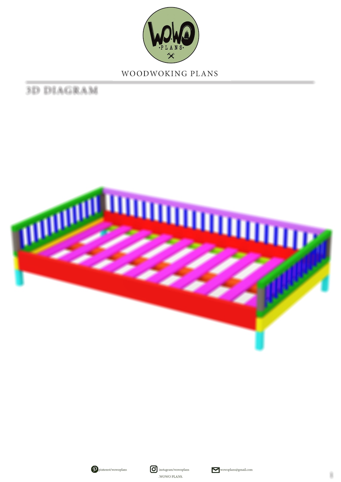 Twin Size Montessori Floor Bed Digital Plan, DIY Montessori Floor Bed Build Plan PDF Etsy