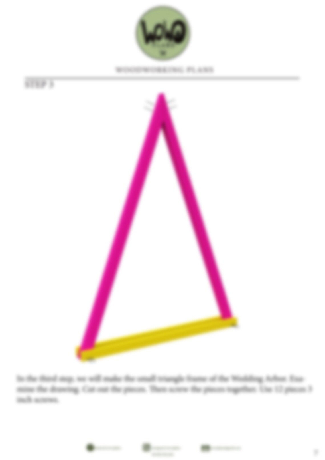Biuda Triangle Triangle Arch Building Plans - Triangle Wedding Arbor Build ...