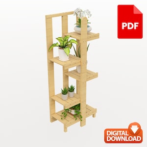 Blumentopfplan | Blumenhocker Design 5-stöckig - PDF Download