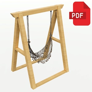 Wooden Hammock Stand Plans | Outdoor Furniture DIY | Instant PDF Download