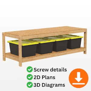 Garage Tote Storage DIY Plan | Build Your Own Tote Rack Bins