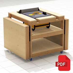 電動工具用モバイルワークベンチ | テーブルソーワークベンチ製作プラン