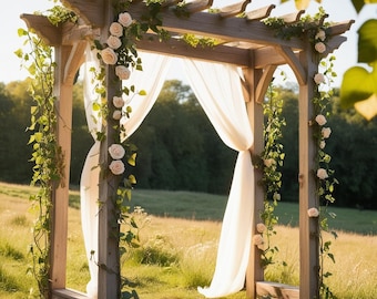 Rustic Wedding Arch Plans | DIY Wedding Arbor | Digital Download