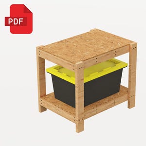 Garage Storage Build Plan | DIY Tote Storage Rack - Instant Download