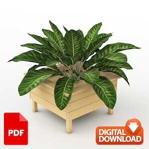Erhöhte Blumenbeet Pläne | Erhöhtes Gartenbeet Design - PDF Download