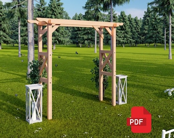 Wedding Arbor Build Plans - Wedding Arches Plans | Wedding Decor Instructions - Instant Download