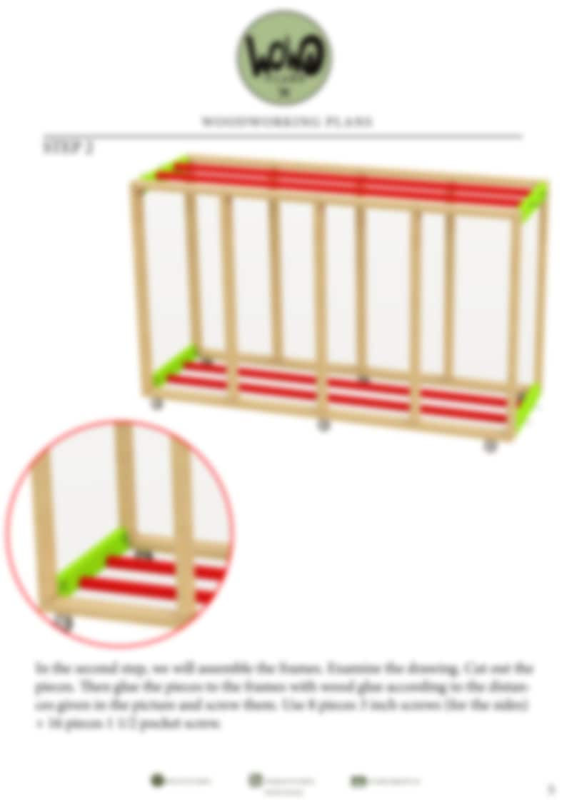 Rolling Storage Rack Plans | 27 Gallon Tote Organizer | 4x3 Garage ...