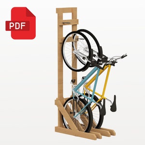 Bicycle Rack DIY Plans Build Your Own Bike Storage Digital Download Etsy