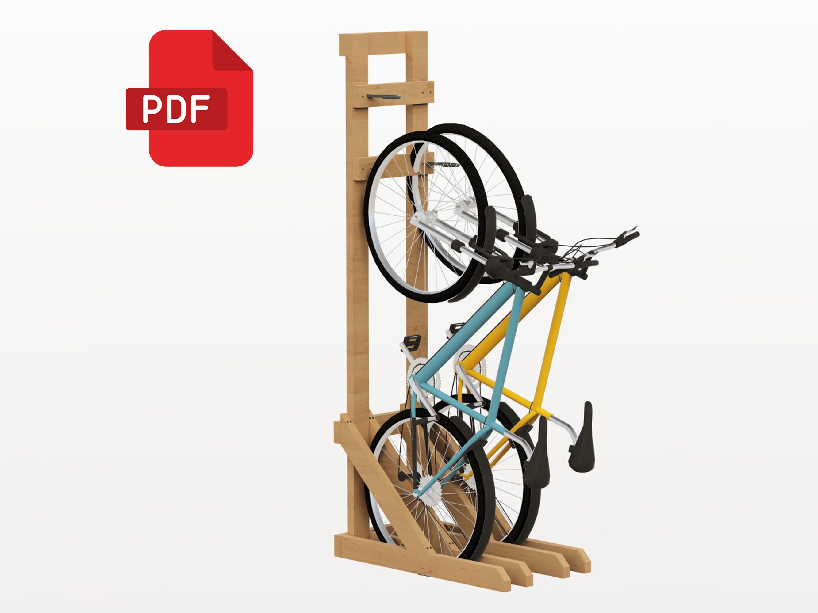 Vertical bike stand diy new arrivals