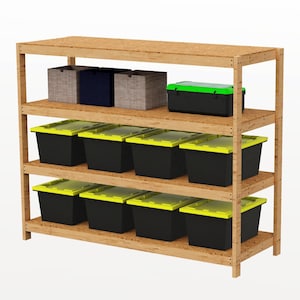 Large Tote Rack Plans | Tote Garage Storage Shelves - Garage Organization Plans | Digital Download