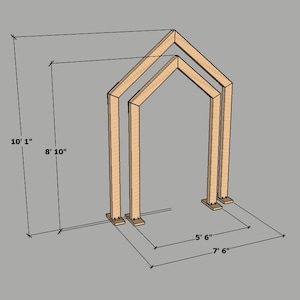 Simple Wedding Arch DIY Plan | Build Your Own Wedding Arbor | PDF ...