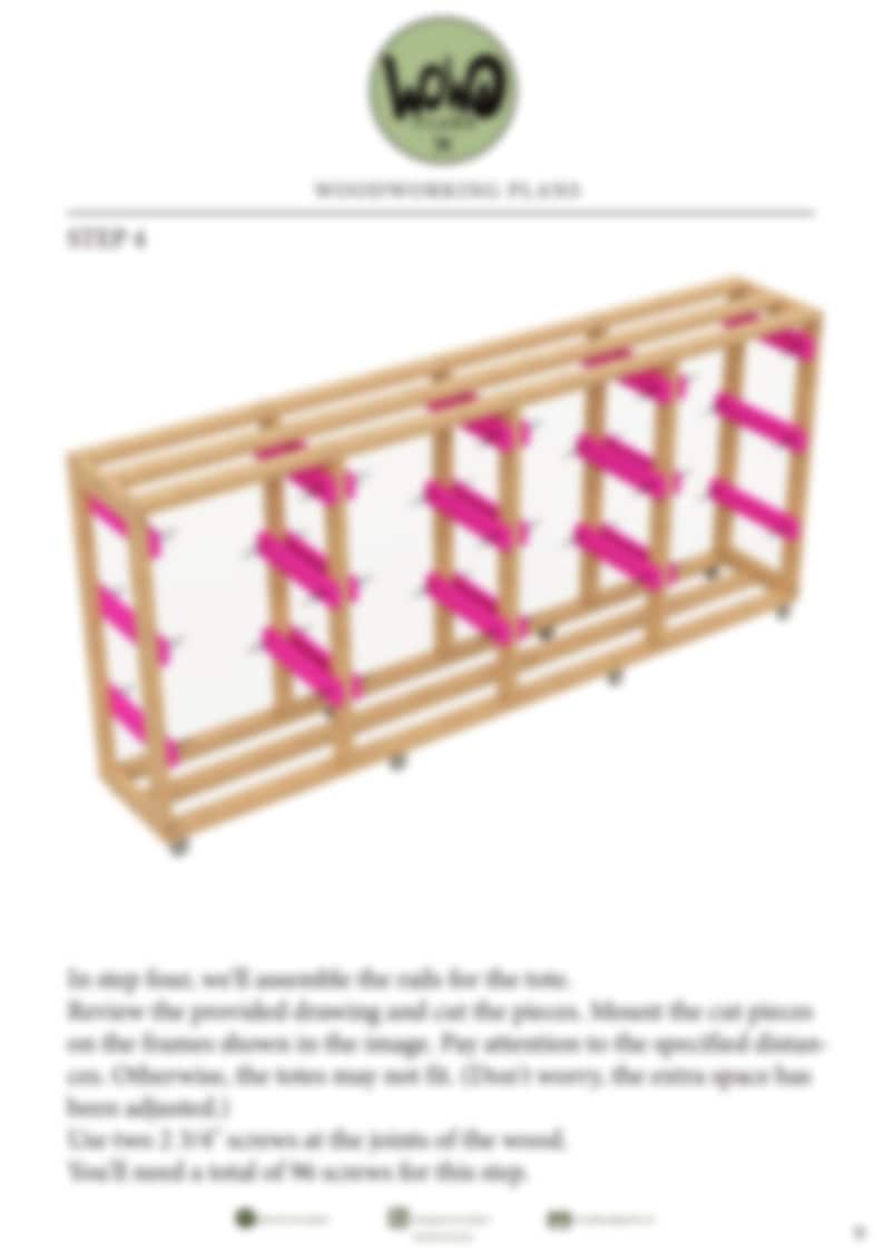 27 Gallon Rolling Storage Rack Plans | Large Capacity Garage Organizer ...