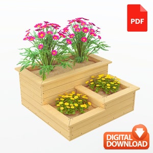 Einfache Outdoor Planter Plans | Garten Pflanzkasten Baupläne - Anfängerfreundliche Holzbaupläne