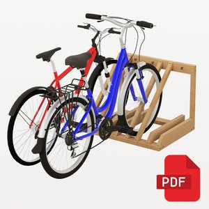 Bicycle Rack Build Plans | DIY Garage Bike Storage - Instant Download