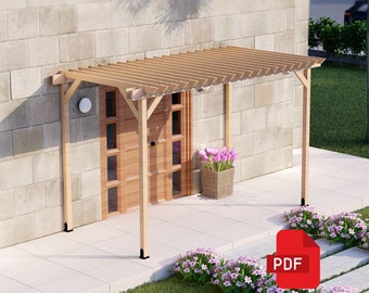 6x12 Patio Cover Plans - Wooden Pergola Plans | Woodworking Plans