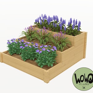 Wachsbox für Gemüse und Blumen aus Holz | DIY Baupläne - Digitaler Download