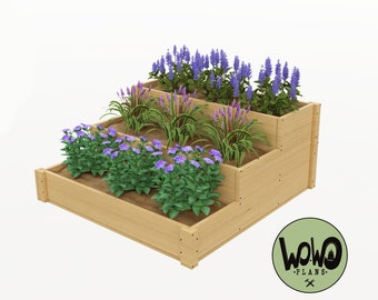 Houten groente- en bloemenkweekkast | Zelfbouwplannen: digitale download